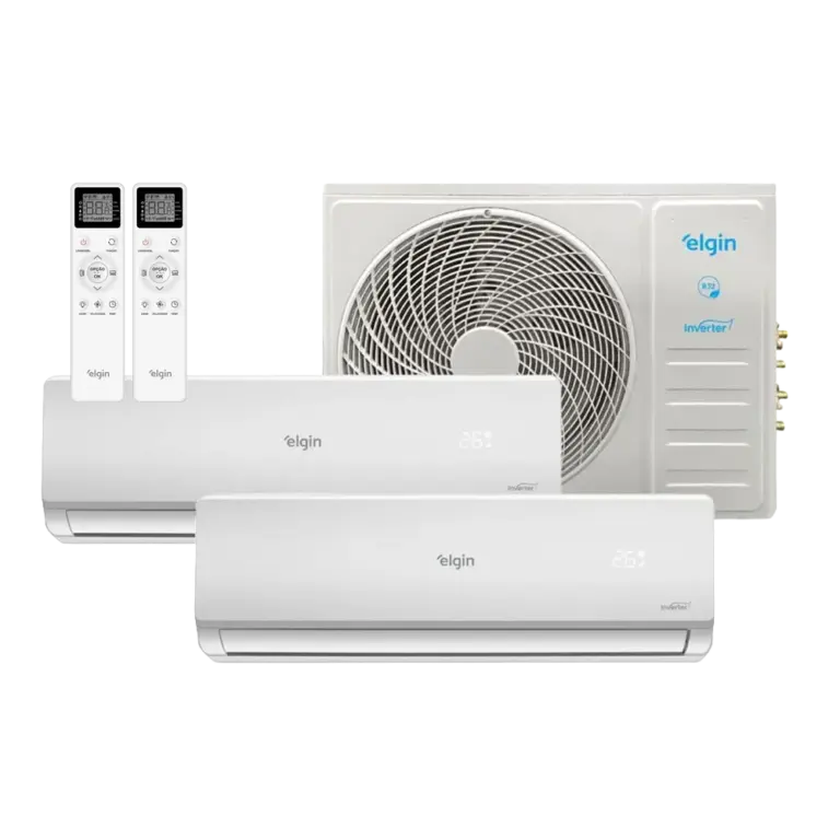 Ar Condicionado Bi Split Elgin Inverter Wi-Fi 18000 Btus (2x Evap HW 12000) Quente e Frio 220v R-32