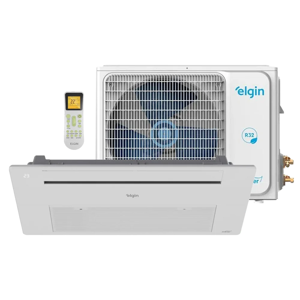 Ar Condicionado Cassete 1 Via Elgin Inverter One Air Wi-Fi 12000 Btus Quente e Frio 220v R-32
