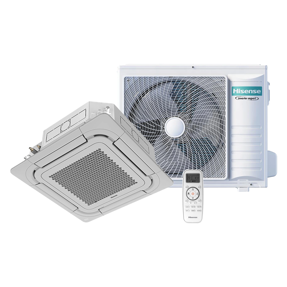 Ar Condicionado Split Cassete 4 Vias Inverter Hisense Wi-Fi 36000 Btus Frio 220v R-32