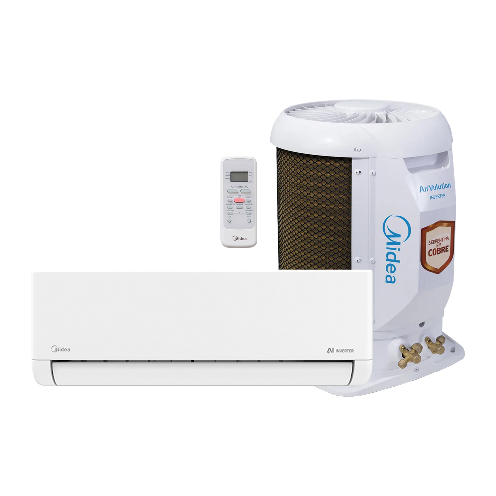 Ar Condicionado Split Hi Wall Inverter Midea AirVolution Lite 12000 Btus Frio 220v R-32